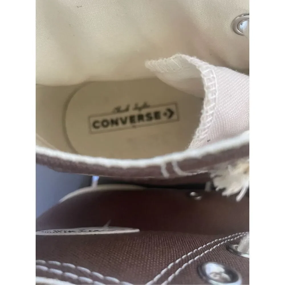 NWOB Converse Chuck Taylor All Star High Top Color Block Sneakers Brown Tan 11.5